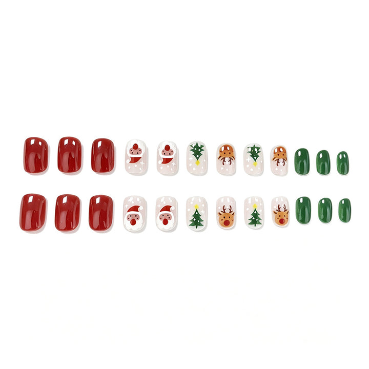 Festive Holiday-Themed Nail Art Set Stornfield