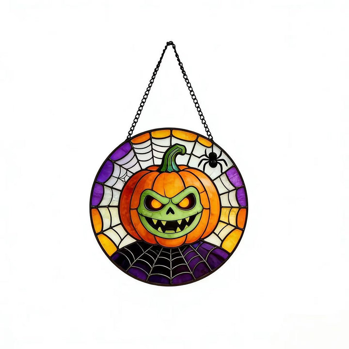 Decorative Skull Stained Glass Wall Art Stornfield