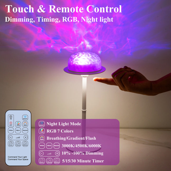 Modern Touch-Control Nightstand Lamp