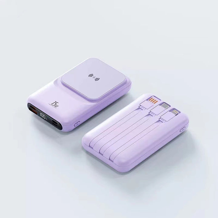 Portable Wireless Charger with Integrated Multi-Charging Station Stornfield