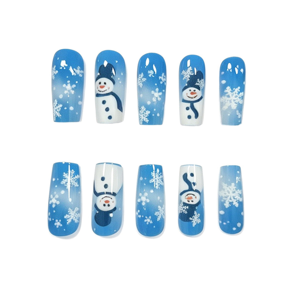 Festive Snowman Nail Art Extensions Stornfield