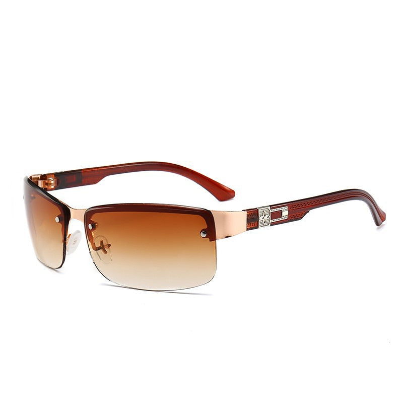 Ladies stylish square sunglasses with gold accents Stornfield