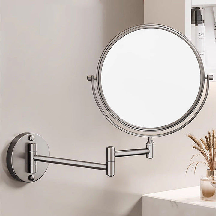 Stornfield | Rechargeable wall-mounted shaving mirror | 360° rotation. 1X/10X magnification and adjustable LED lighting for use in the bathroom