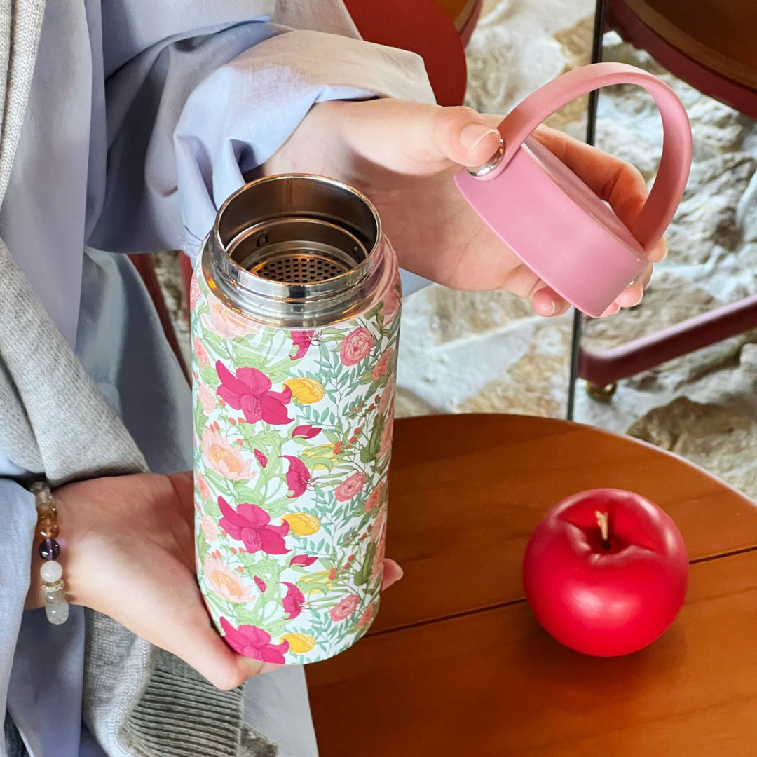 Women Trendy Flower Thermos Bottle Stornfield