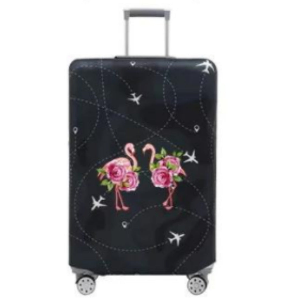 Women's Hard Shell Suitcase with Playful Flamingo Design Stornfield