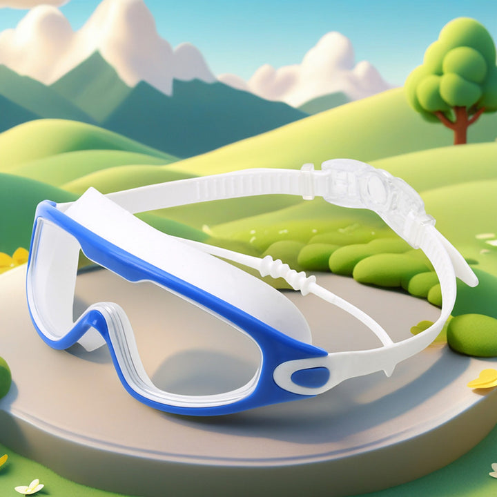 Waterproof swimming goggles with adjustable nose piece Stornfield