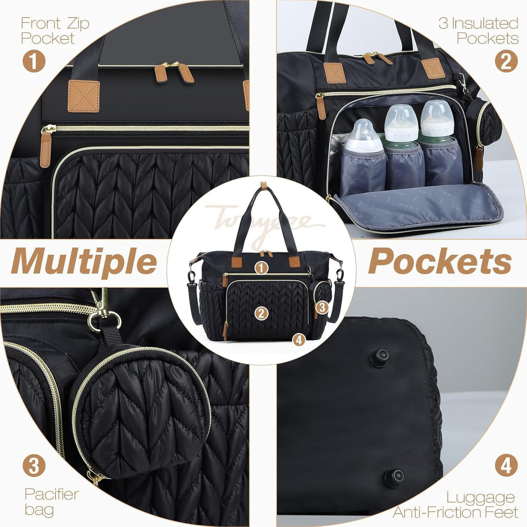 Practical diaper bag with insulated compartments Stornfield