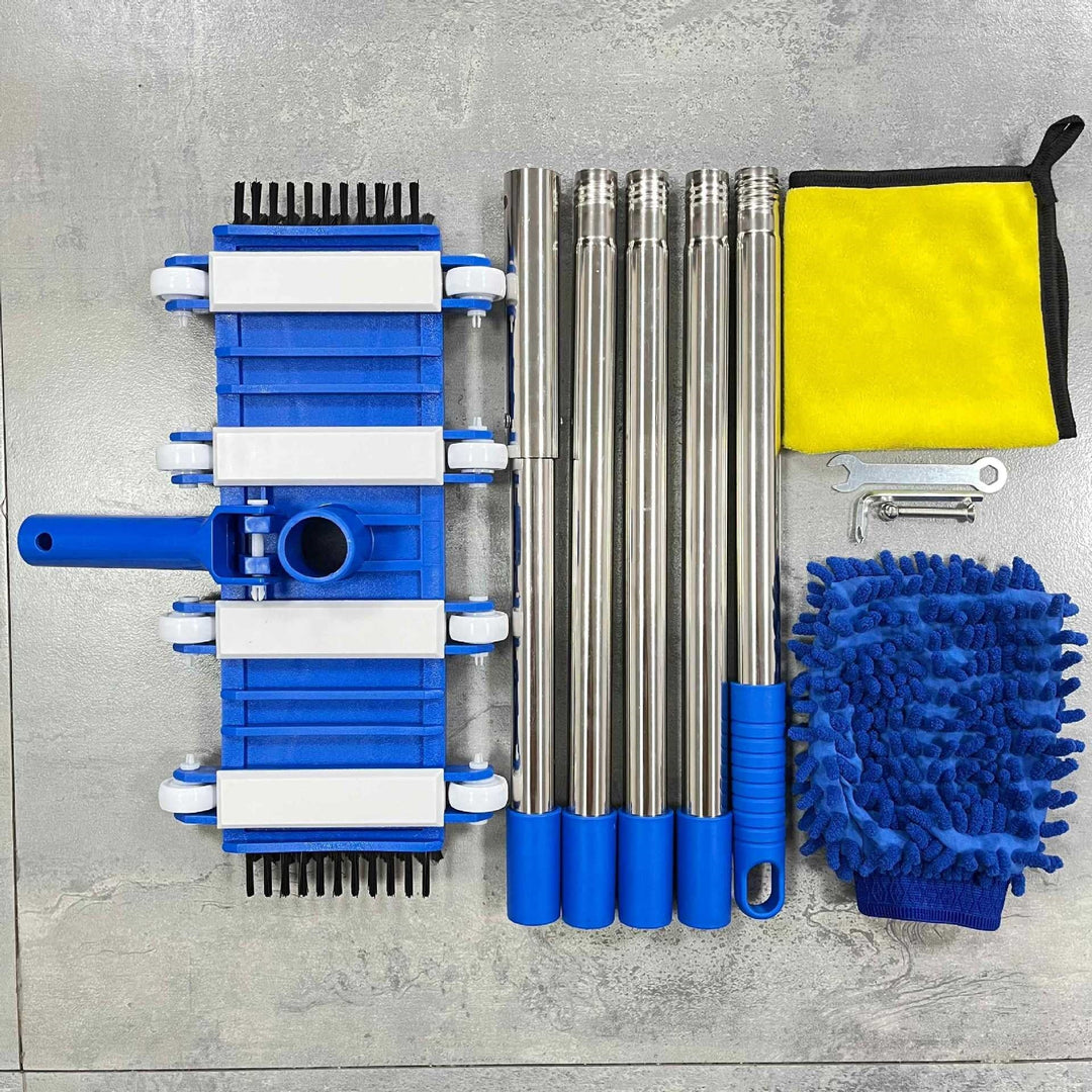 Professional telescopic stainless steel car wash and detailing mop kit Stornfield