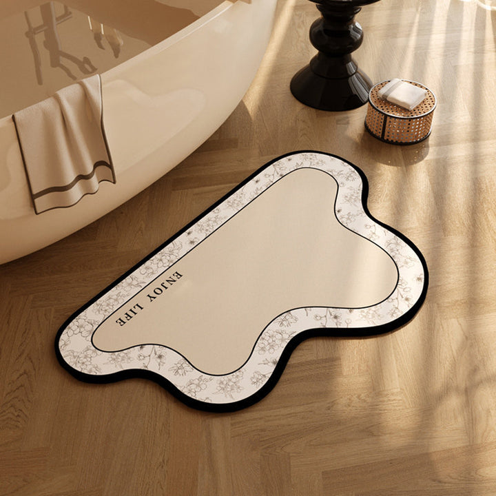 Vintage Patterned Bathroom Mat Stornfield
