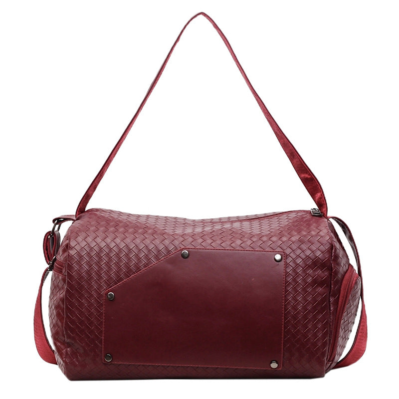 Elegant Sport Duffel Bag with Woven Design and Removable Shoulder Strap Stornfield