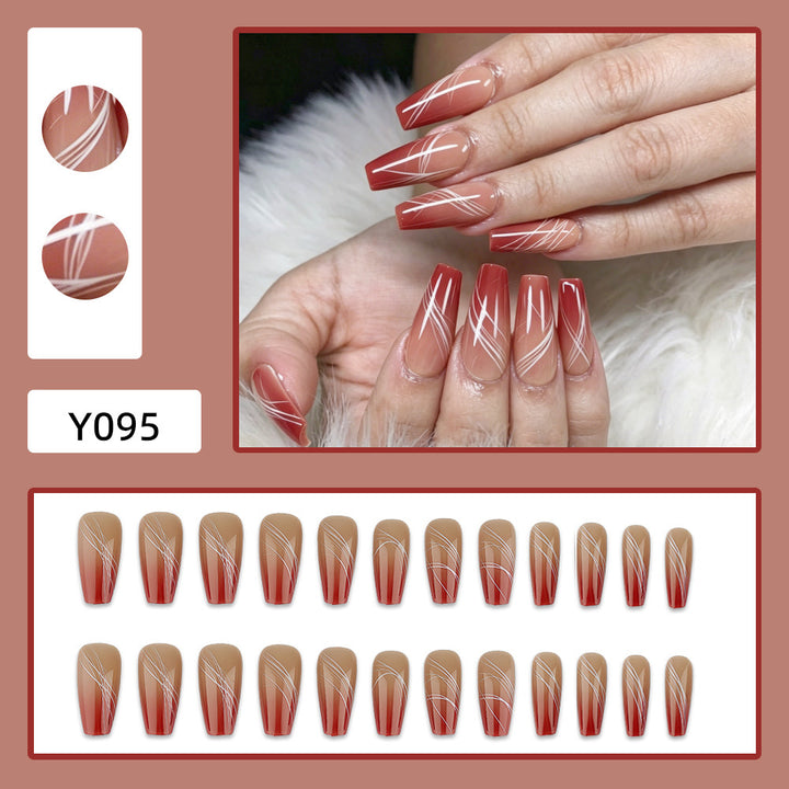 Artificial nails with modern geometric designs Stornfield