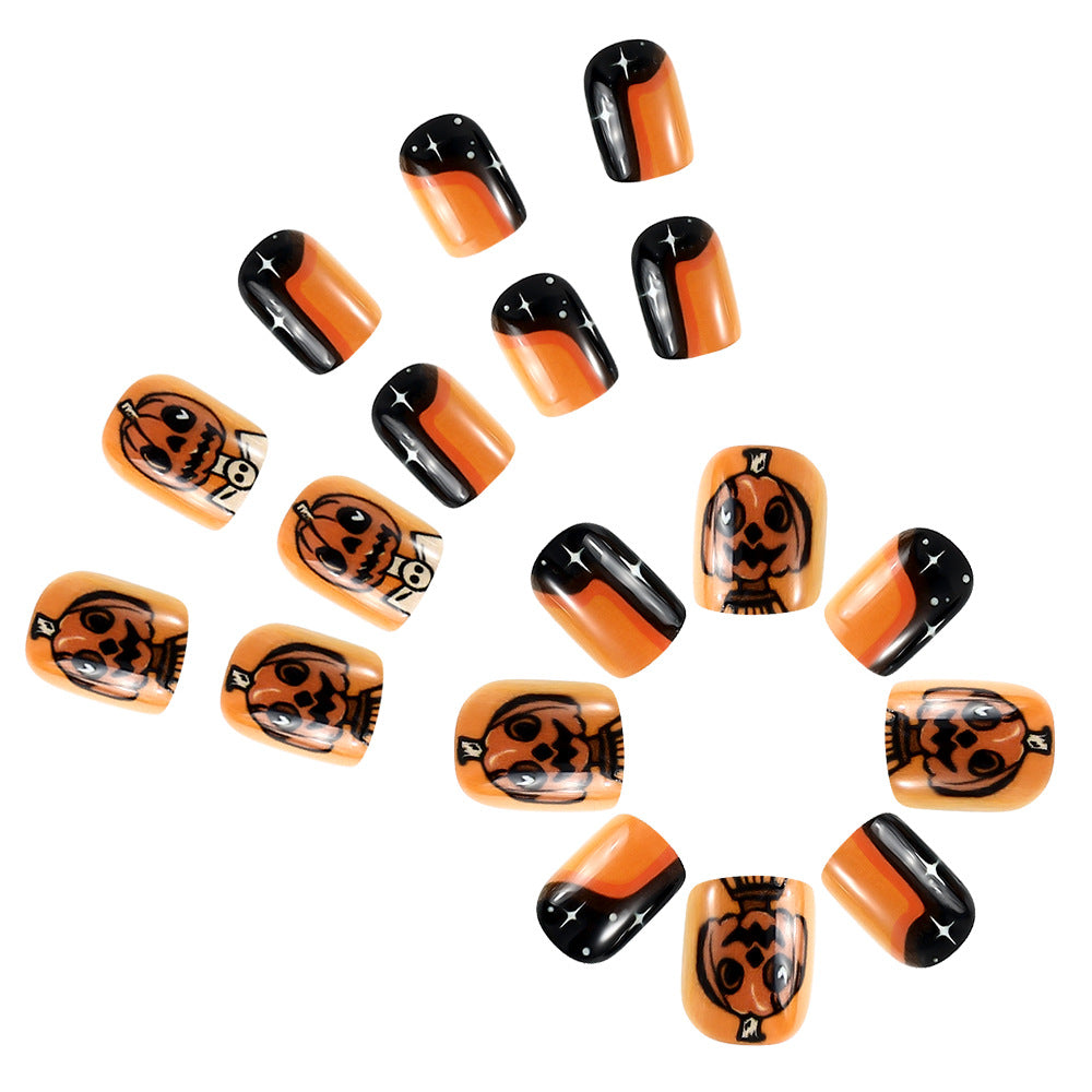 Halloween-Themed Artistic Press-On Nails Stornfield 1787543133