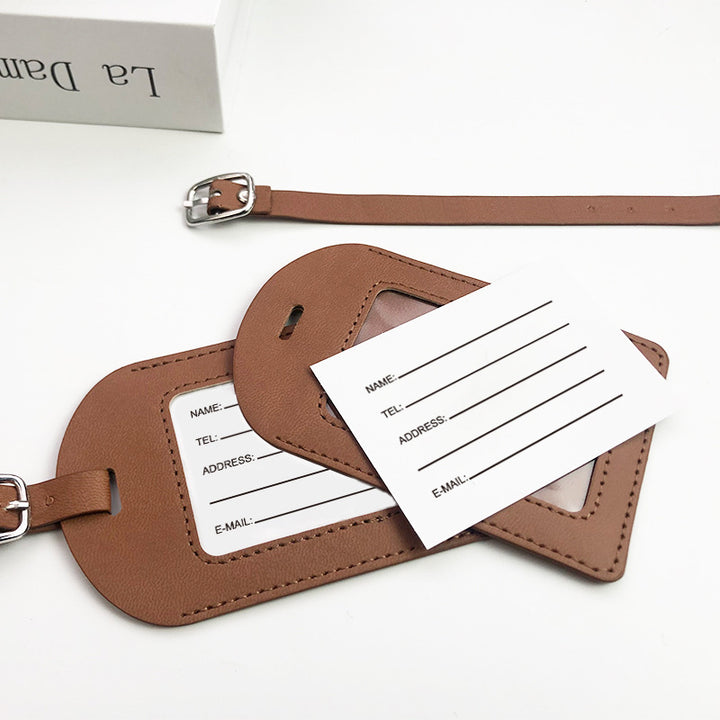 Women's high-quality and durable leather luggage tag Stornfield