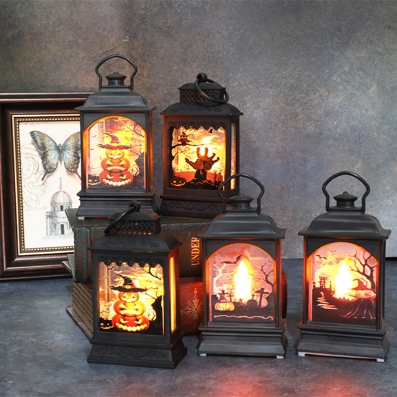 Decorative Halloween-Themed LED Lantern