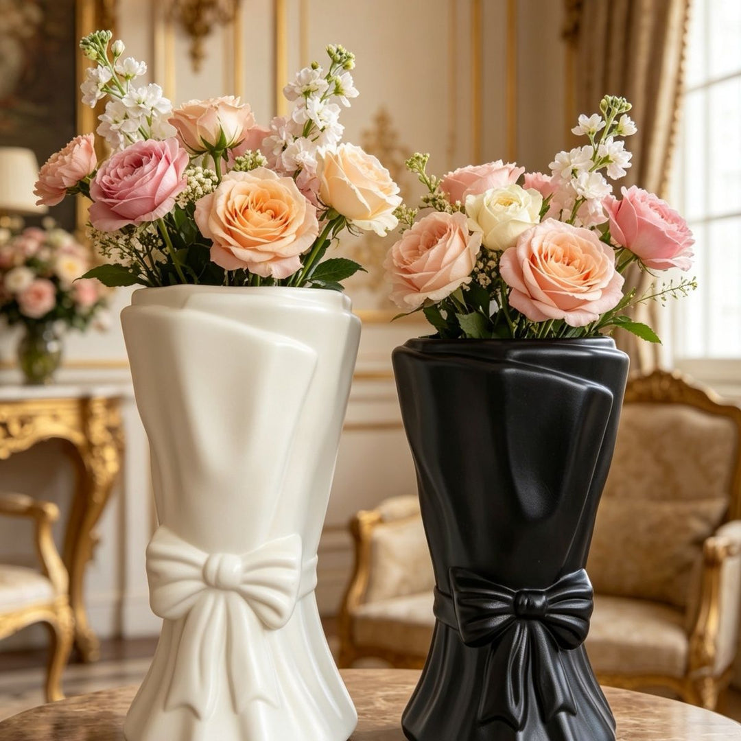 Decorative Elegant Bow-Shaped Flower Vase Stornfeild