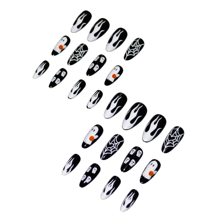 Halloween-Themed Artistic Press-On Nails Set Stornfield