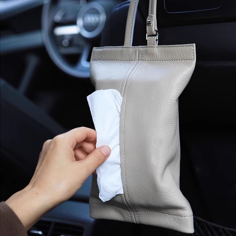 Stylish Leather Tissue Holder Stornfield