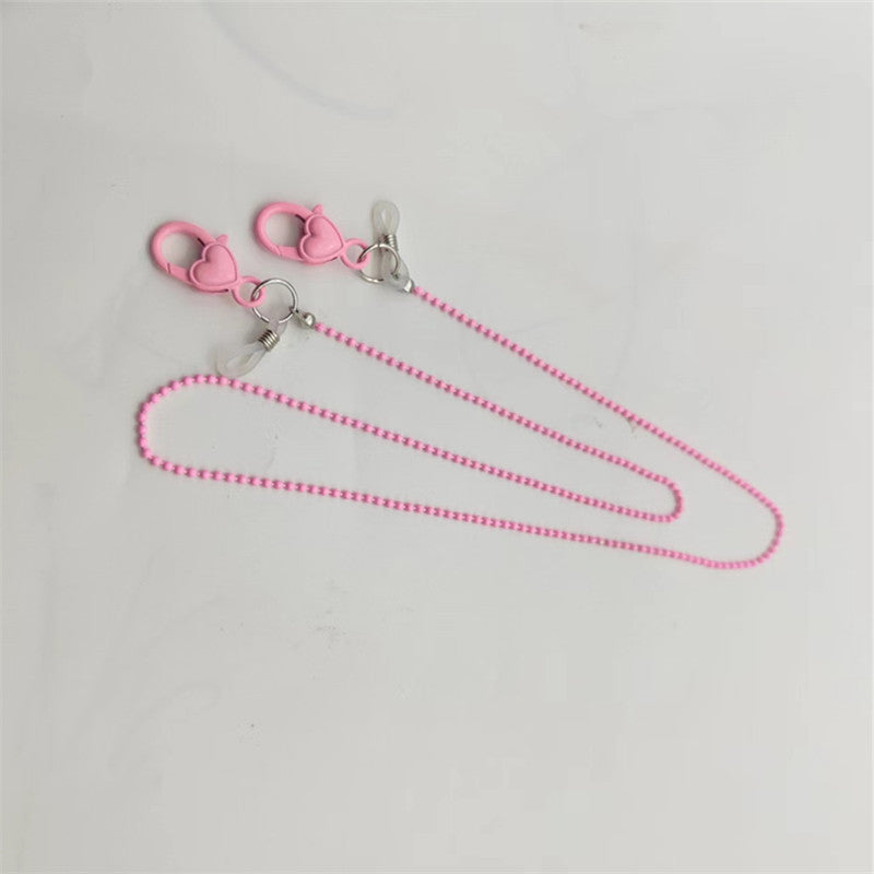 Fashionable glasses chain with heart pendant Stornfield