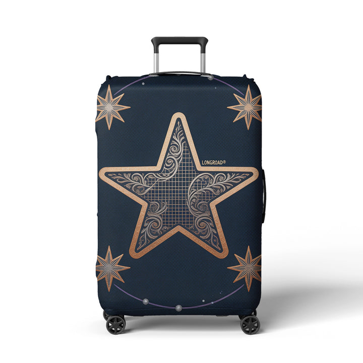 Women’s suitcase cover with floral lavender pattern Stornfield