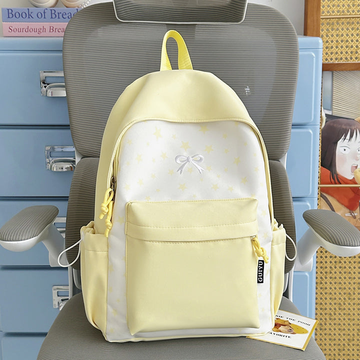 Cartoon-Themed Star-Patterned Backpack Stornfield