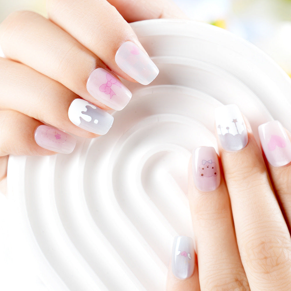 Whimsical Cartoon-Themed Press-On Nail Set Stornfield
