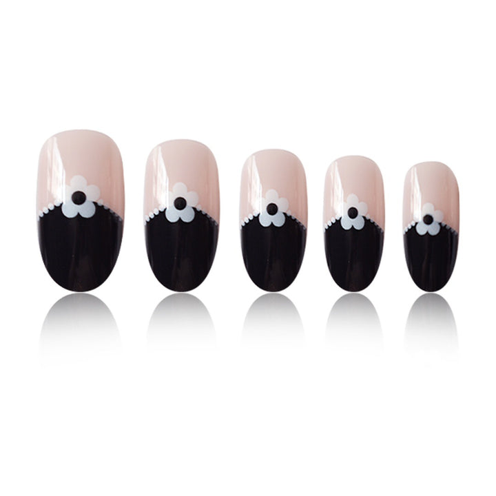 Artistic Floral Tip Press-On Nails Stornfield