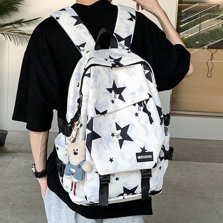 Fun Star-Patterned Backpack Stornfield