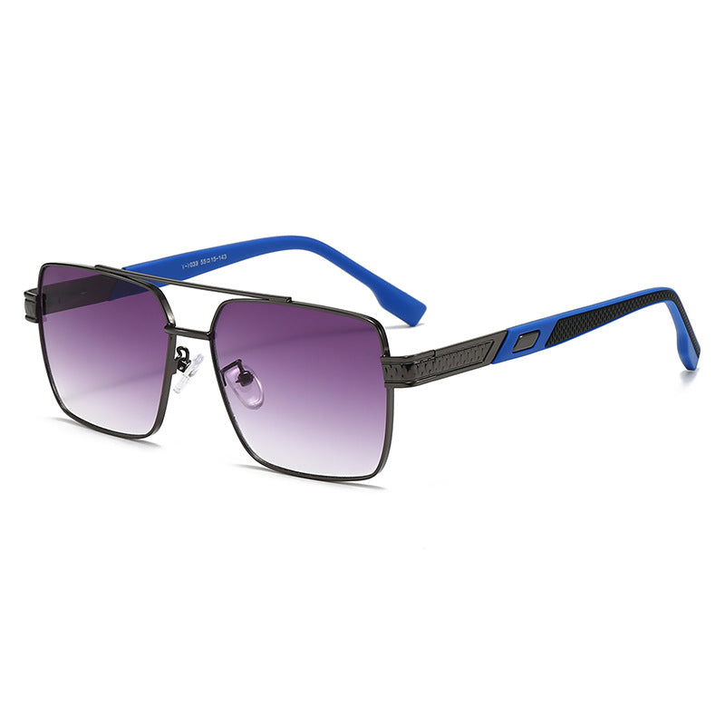 Women's fashionable square sunglasses with stylish rubber temples Stornfield