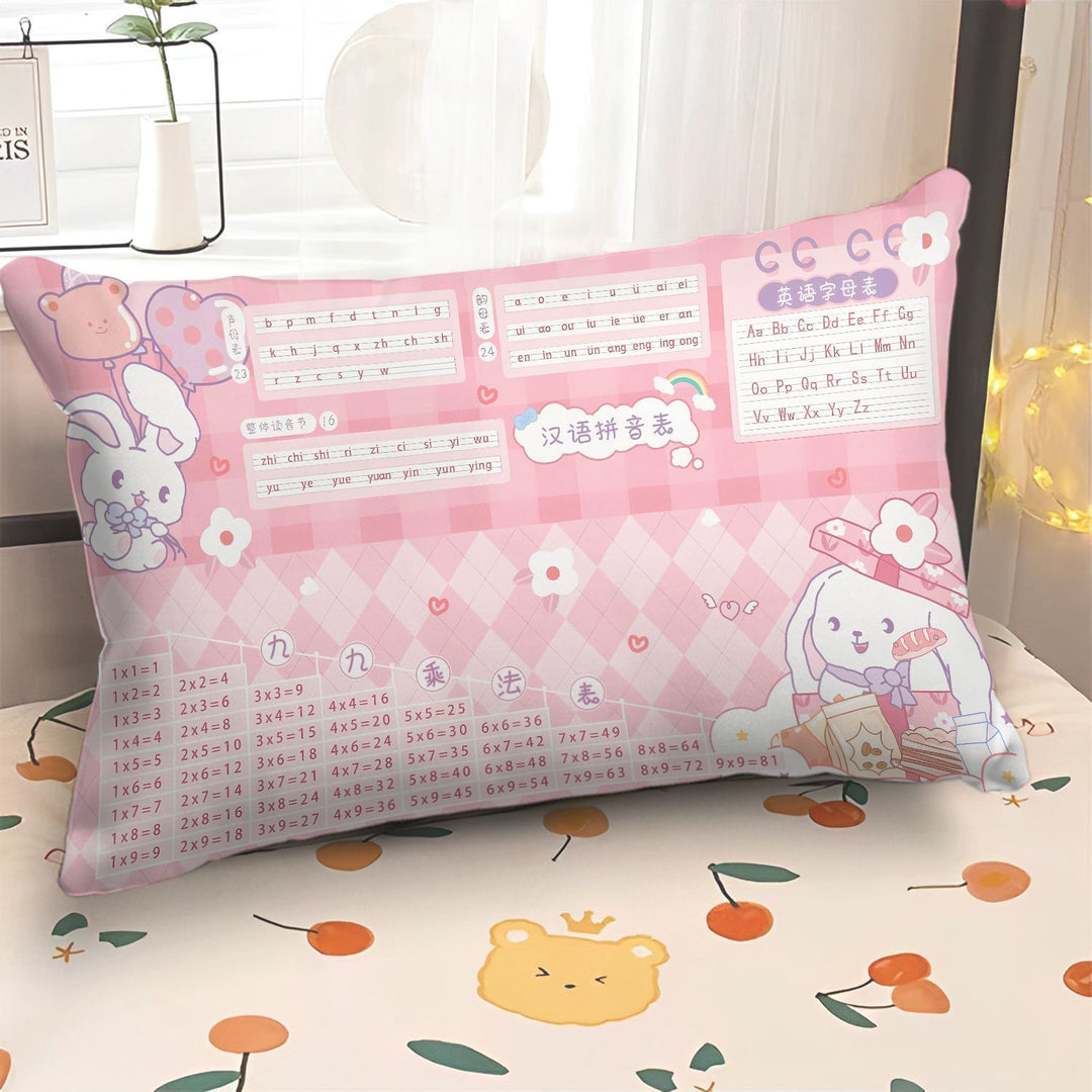 Cute Cartoon-Themed Educational Pillow
