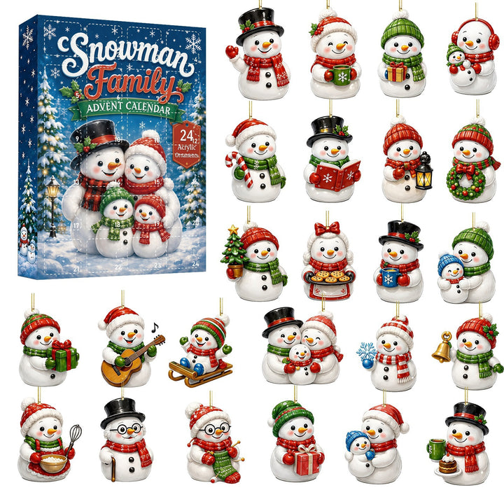 Advent Calendar with Farm-Themed Ornaments