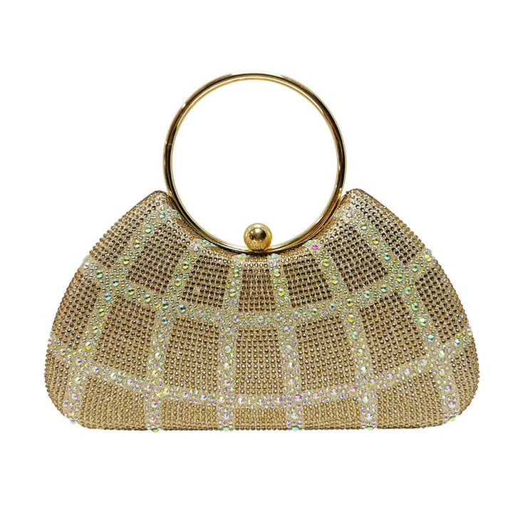 Rhinestone-Studded Evening Handbag