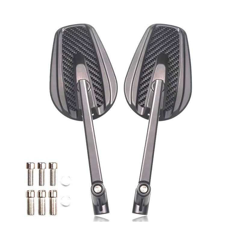 Motorcycle rearview mirror with modern design made of aluminum Stornfield
