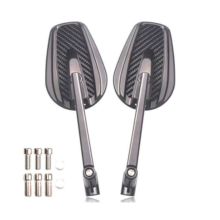 Motorcycle rearview mirror with modern design made of aluminum Stornfield