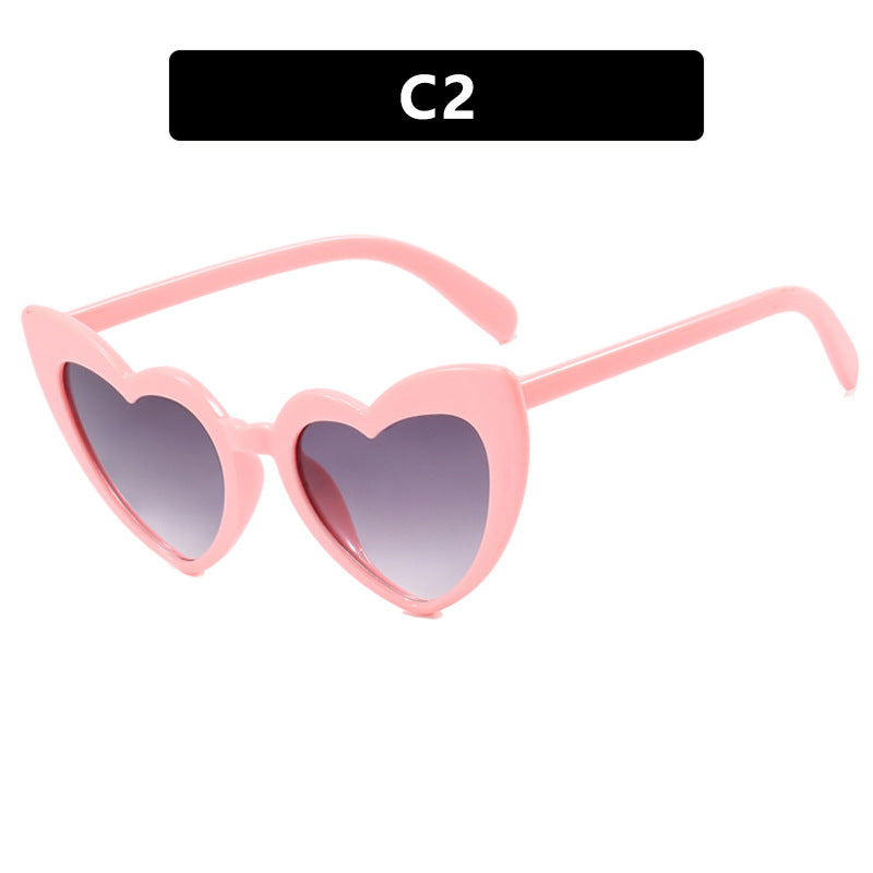 Women's Heart-Shaped Sunglasses with Polarized Lenses and High-Quality Plastic Frame Stornfield