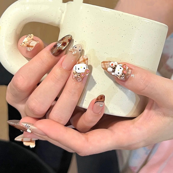 Whimsical Character-Themed Press-On Nail Collection