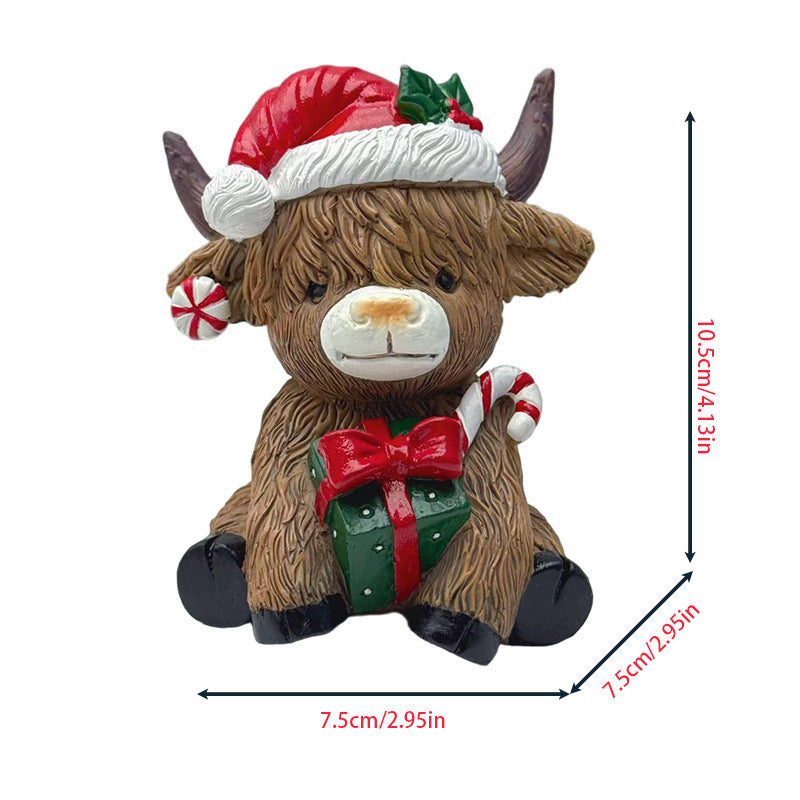 Decorative Highland Cow Figurine Stornfield