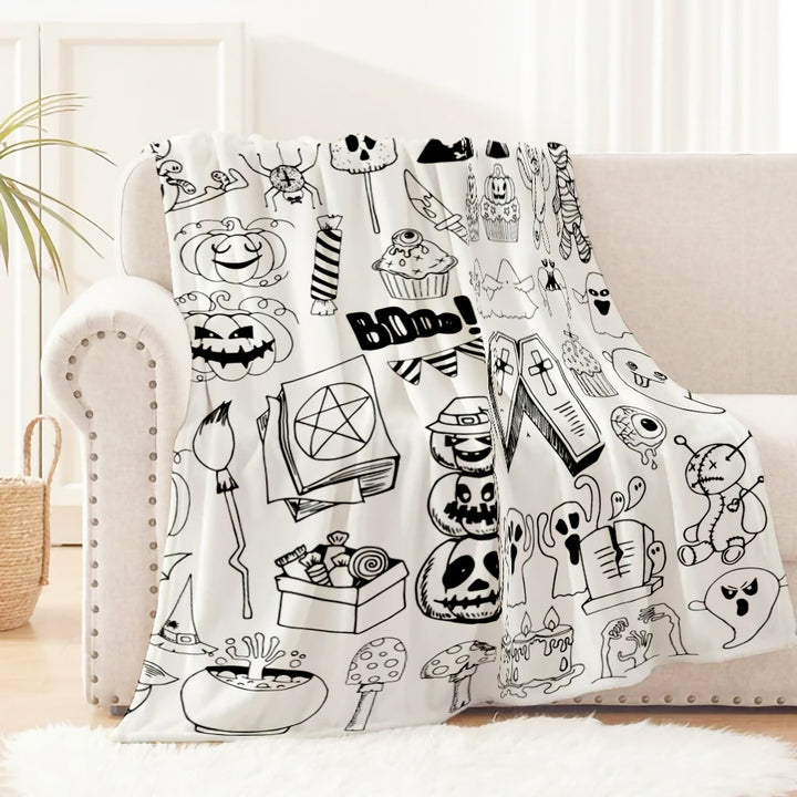 Halloween-Themed Fleece Blanket Stornfield