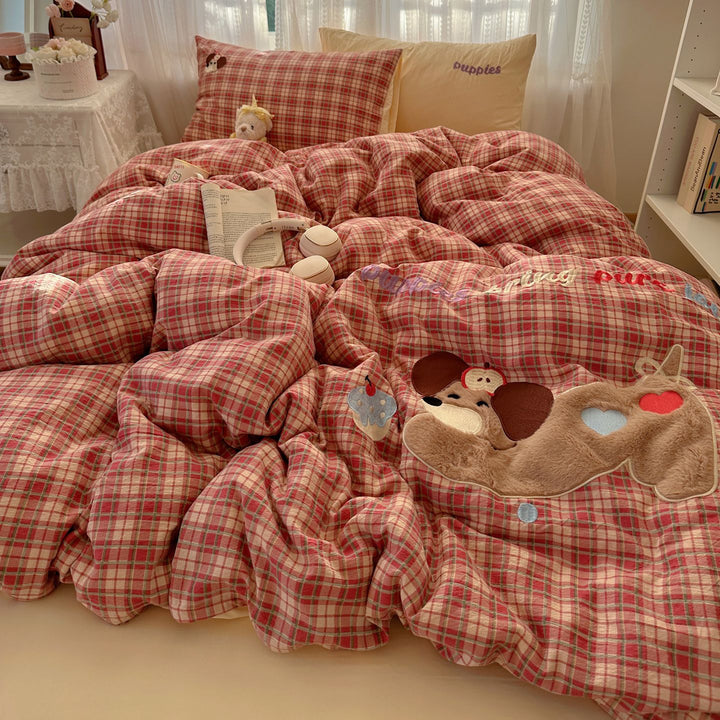 Playful Quilted Bed Cover Set