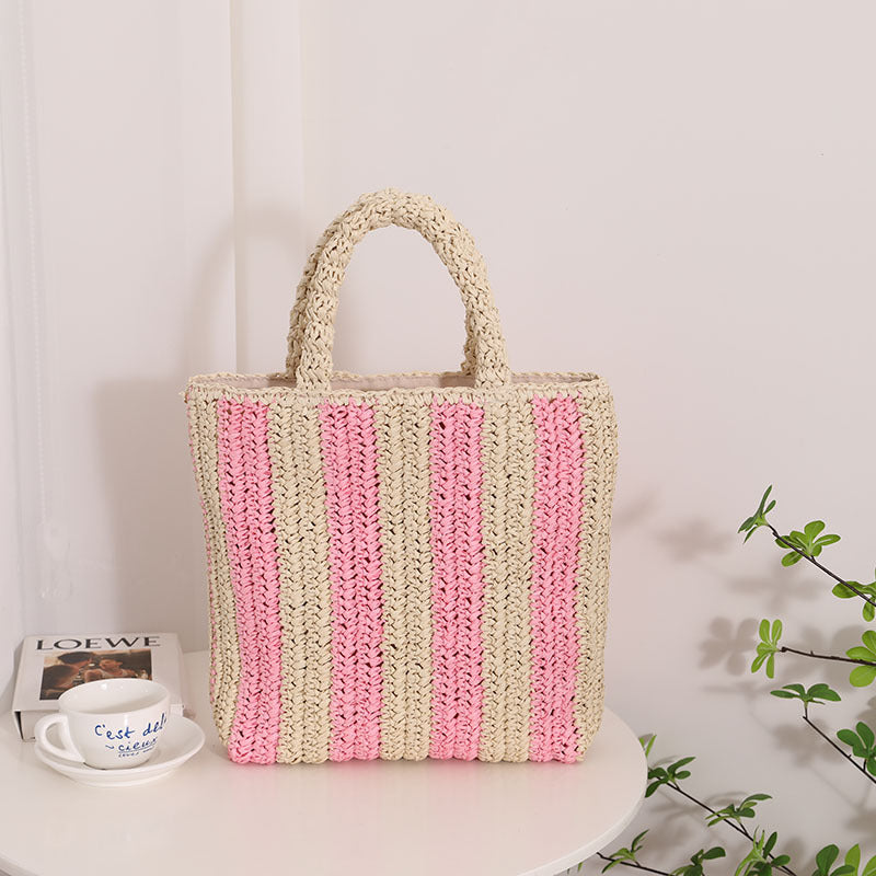Fashionable basket bag with textured fold design Stornfield