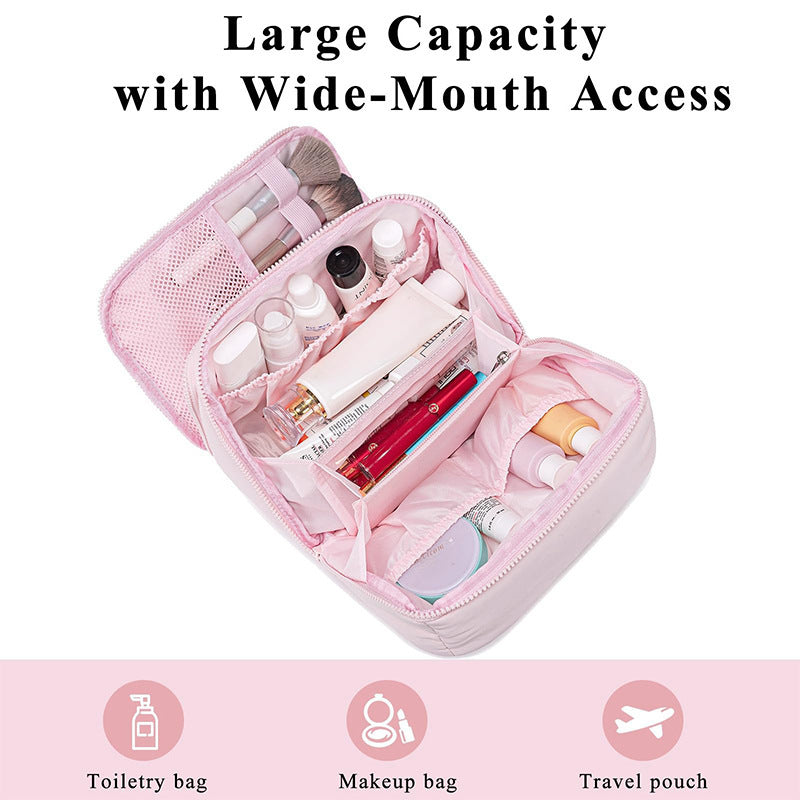 Cosmetic organizer bag with removable inner compartments Stornfield