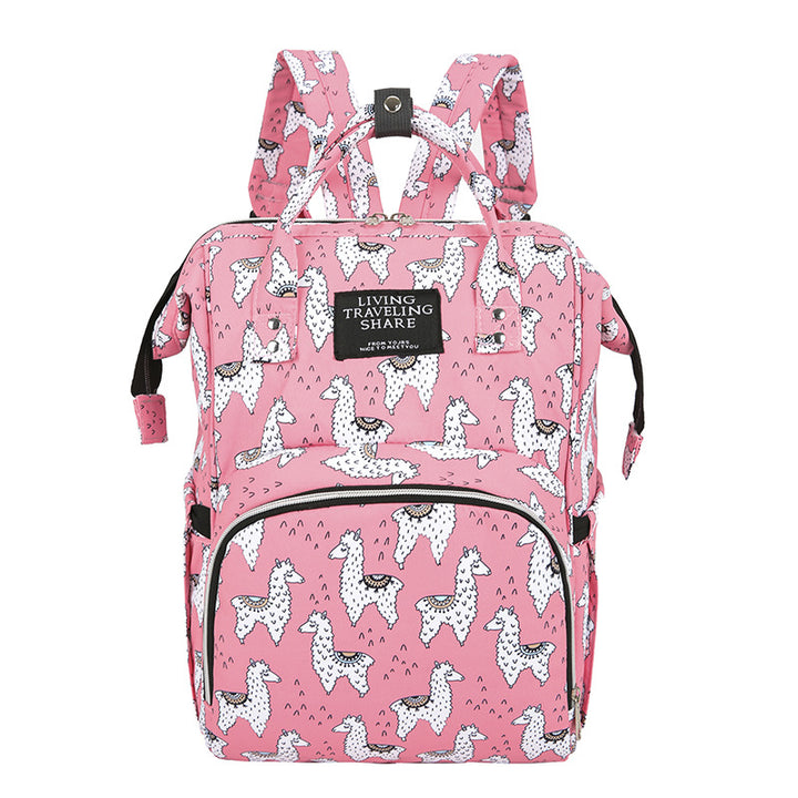 Versatile Leaf Print Travel Backpack Stornfield