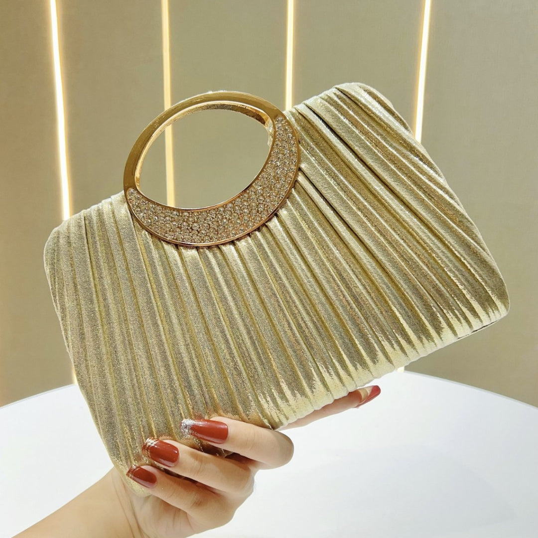 Elegant Pleated Evening Clutch