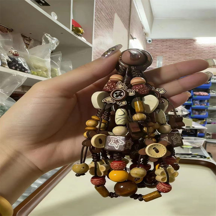 Handmade Wooden Bead Keychain Stornfield