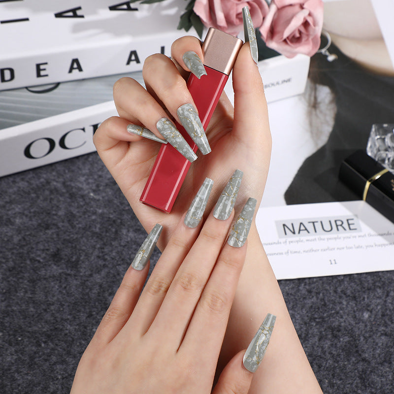 Artificial nails in elegant geometric design Stornfield