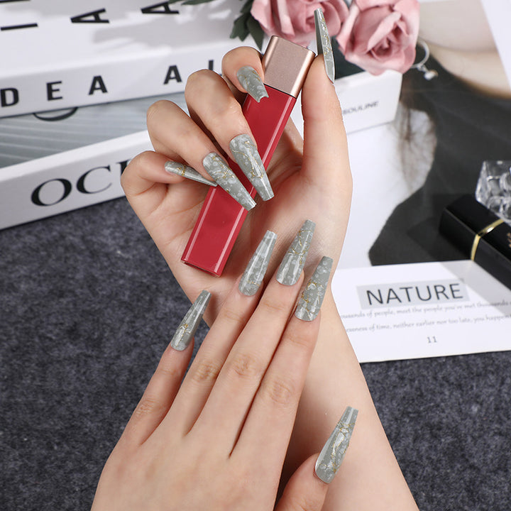 Artificial nails in elegant geometric design Stornfield