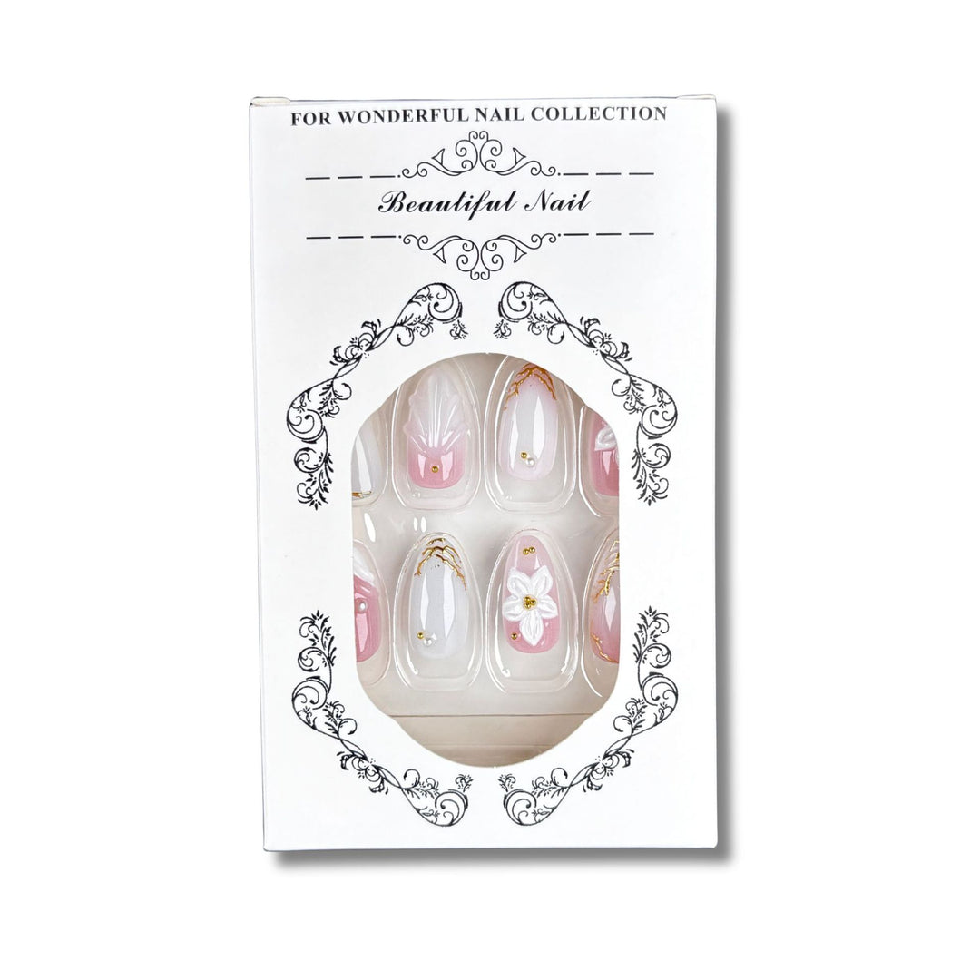Elegant Decorative Press-On Nail Design Set