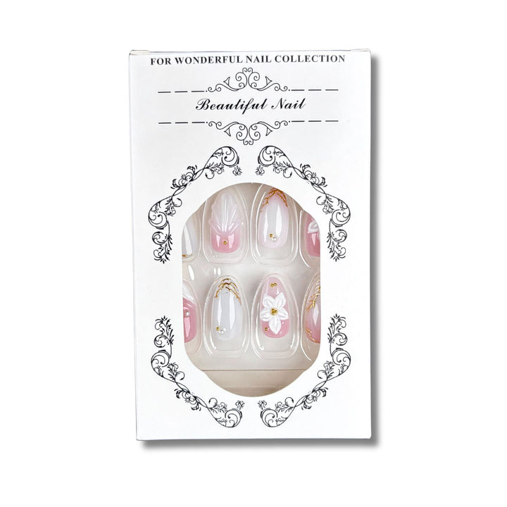 Elegant Decorative Press-On Nail Design Set