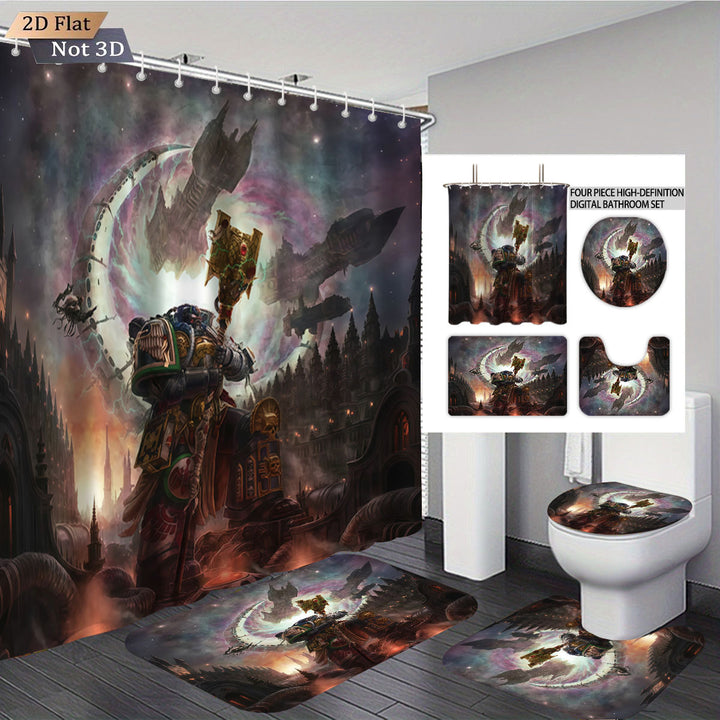 Digital Fantasy-Themed Bathroom Decor Set Stornfield