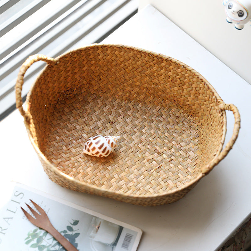 Unisex Handwoven Storage Basket with Practical Carrying Handles Stornfield