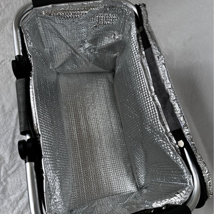 Cooler bag with sturdy aluminum frame and insulating inner lining Stornfield